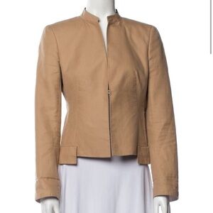 AKRIS Women’s Tailored Tan Jacket - Casual Zip Front